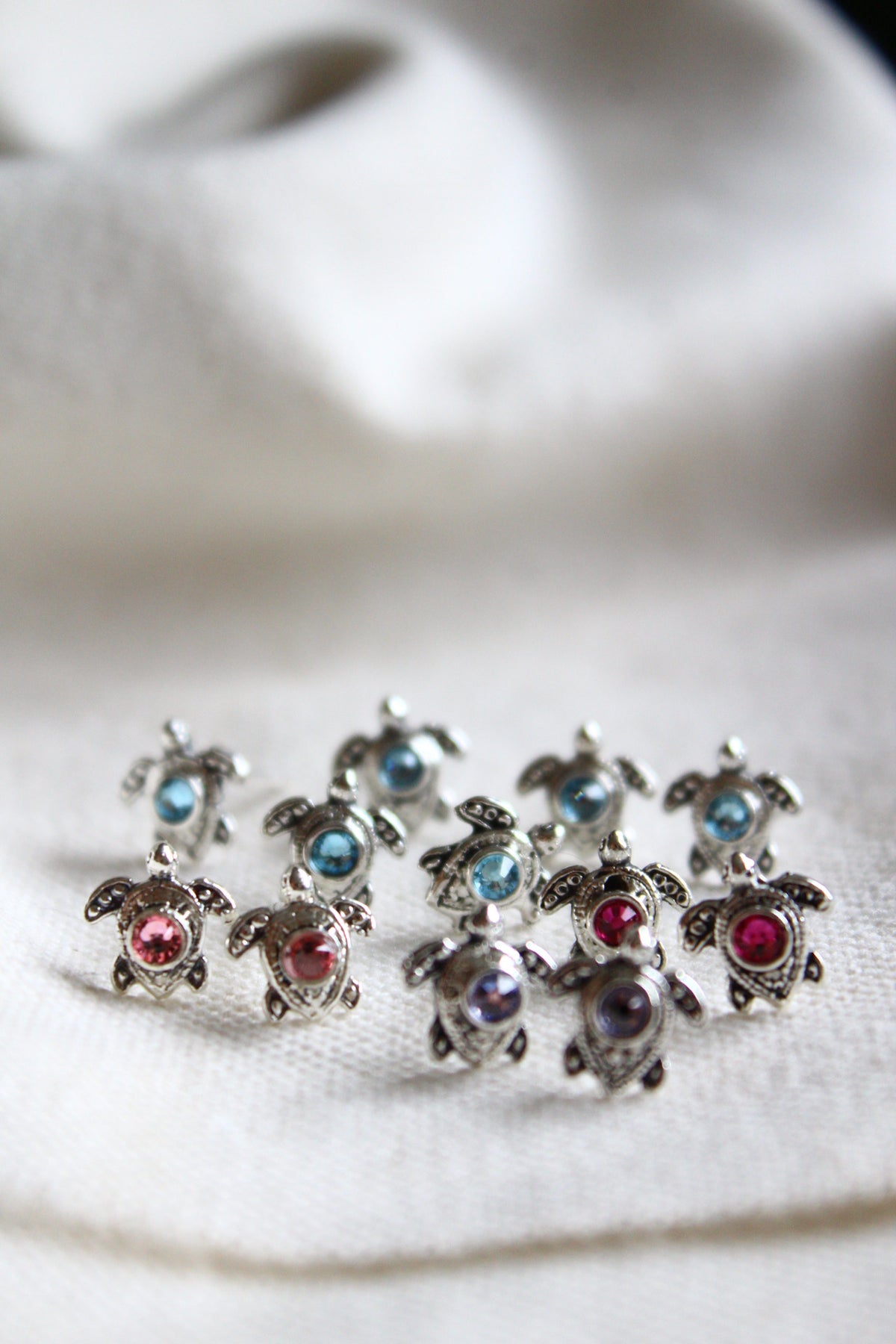 Aros tortu petit cristal celeste