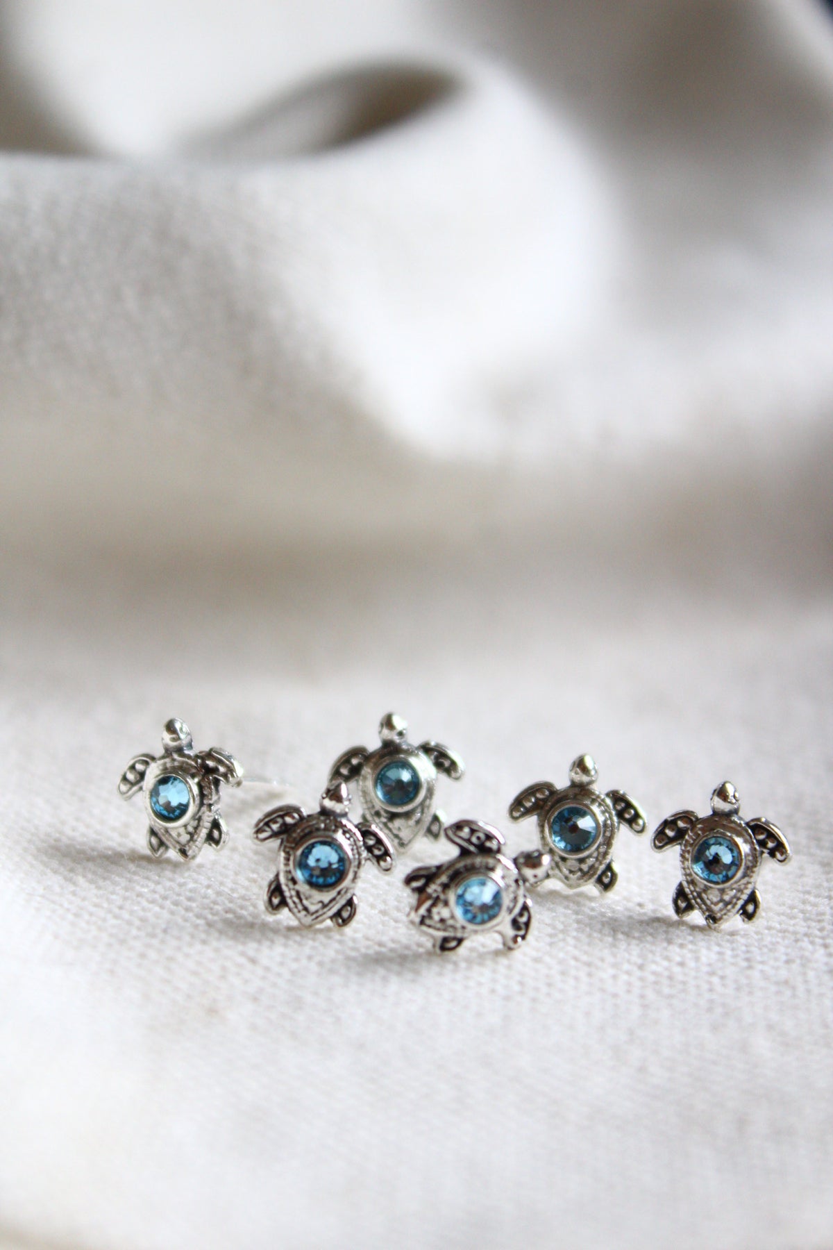 Aros tortu petit cristal celeste