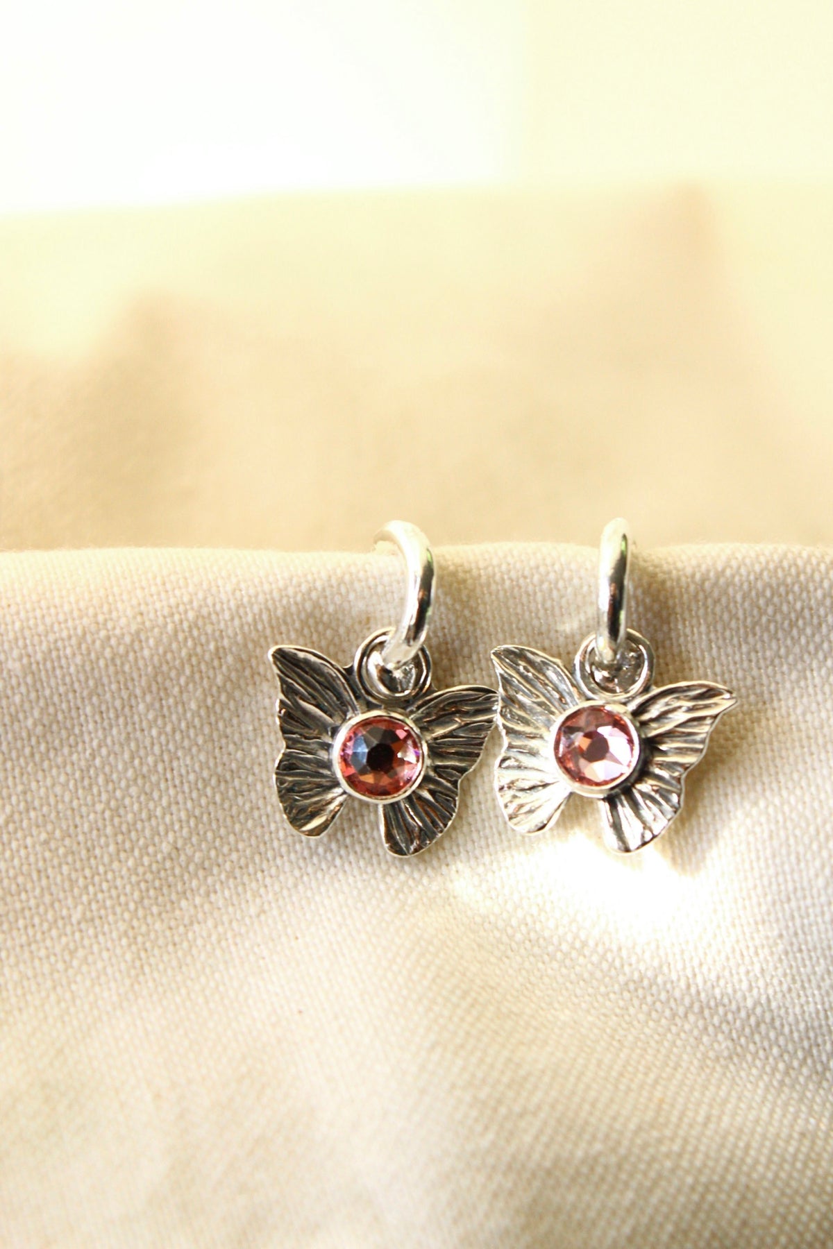 Aros Ninfa cristal rose