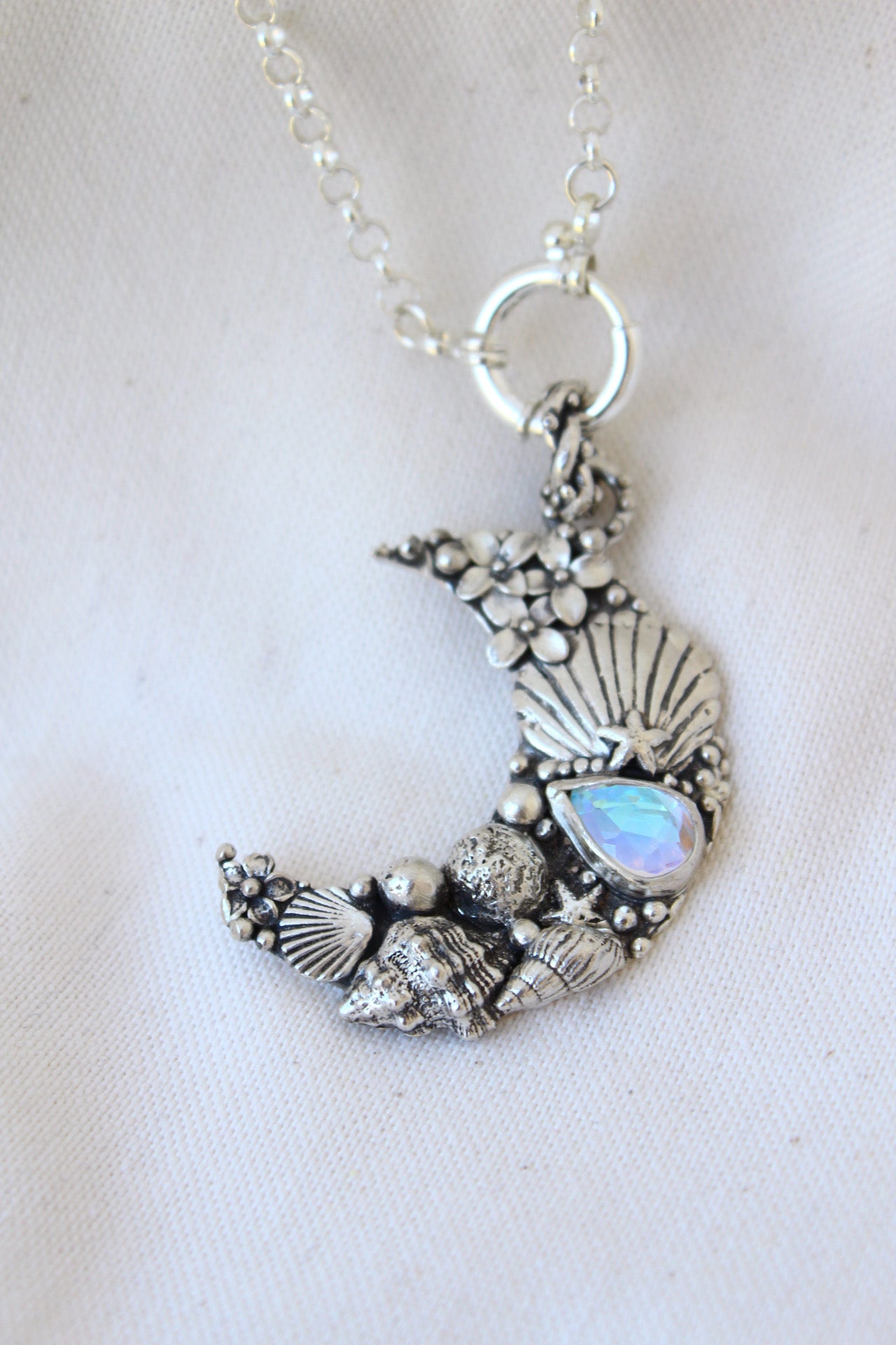 Amuleto Luna di Atlantis Ninfa Sirena Mistica