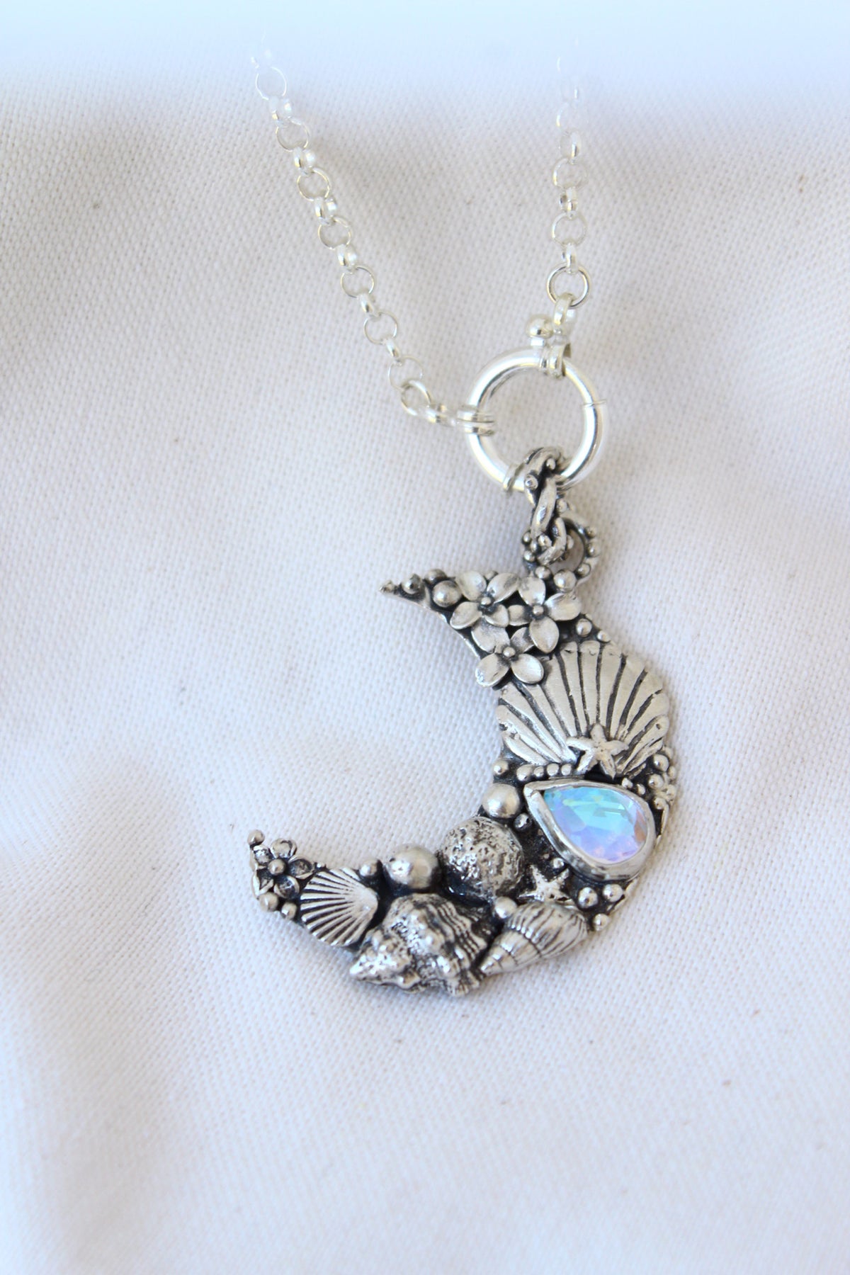 Amuleto Luna di Atlantis Ninfa Sirena Mistica