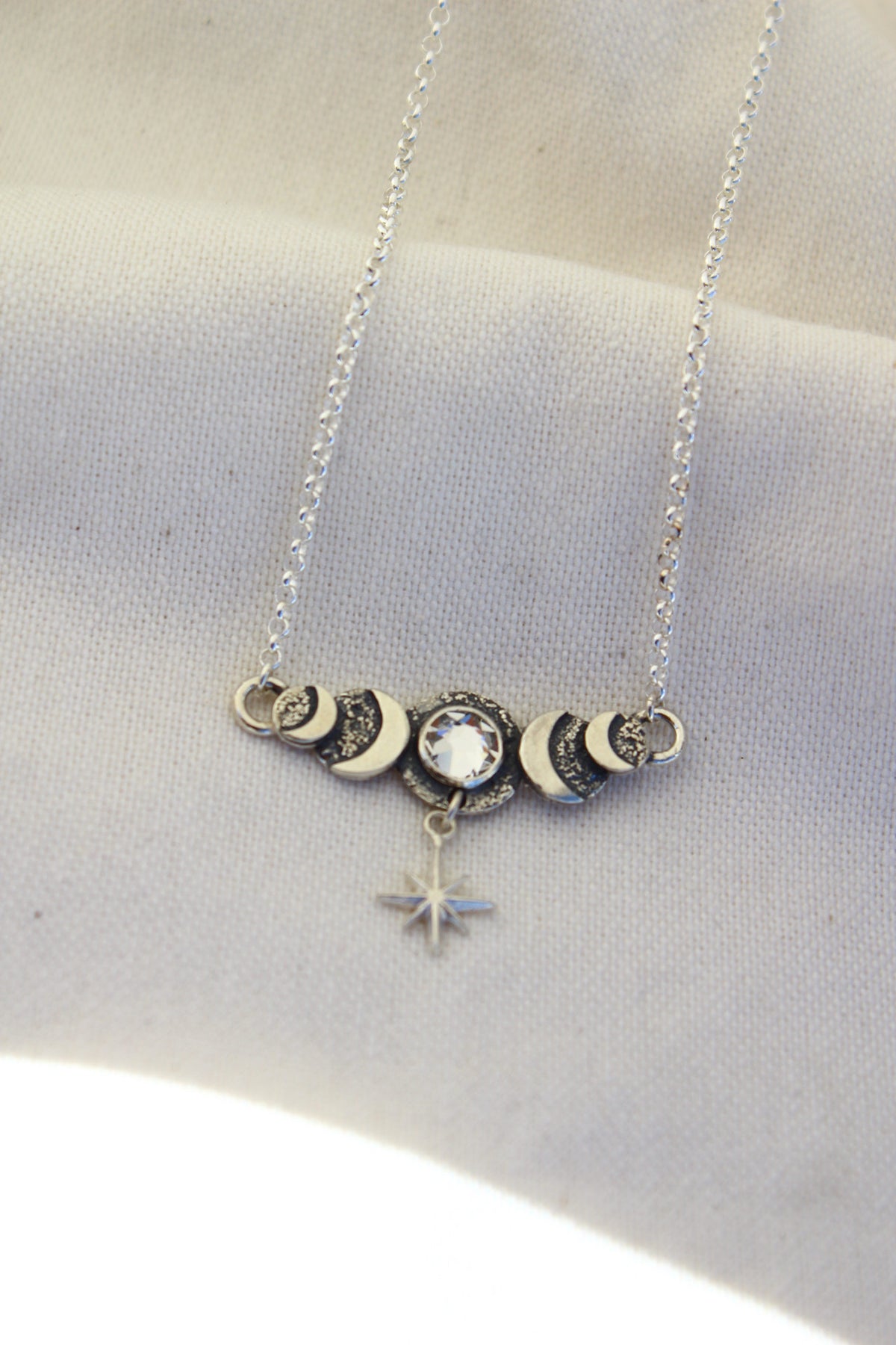 Collar ciclos cristal blanco swarovski