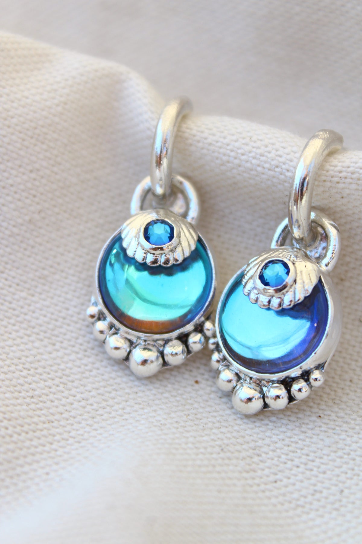 Aros Piedra conchuda cuarzo místico liso