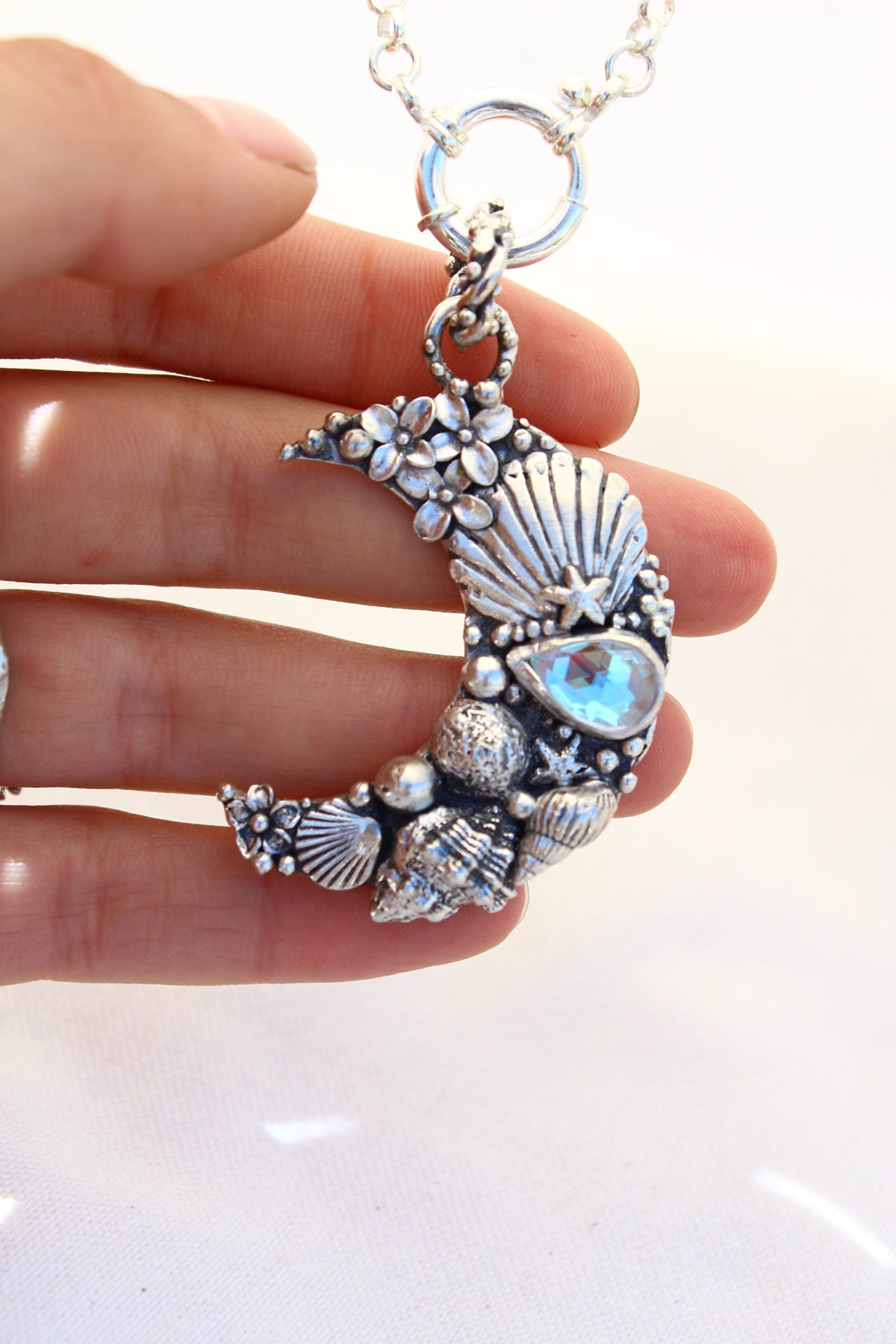 Amuleto Luna di Atlantis Ninfa Sirena Mistica