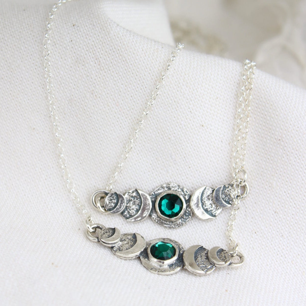 Collar Ciclos verde esmeralda