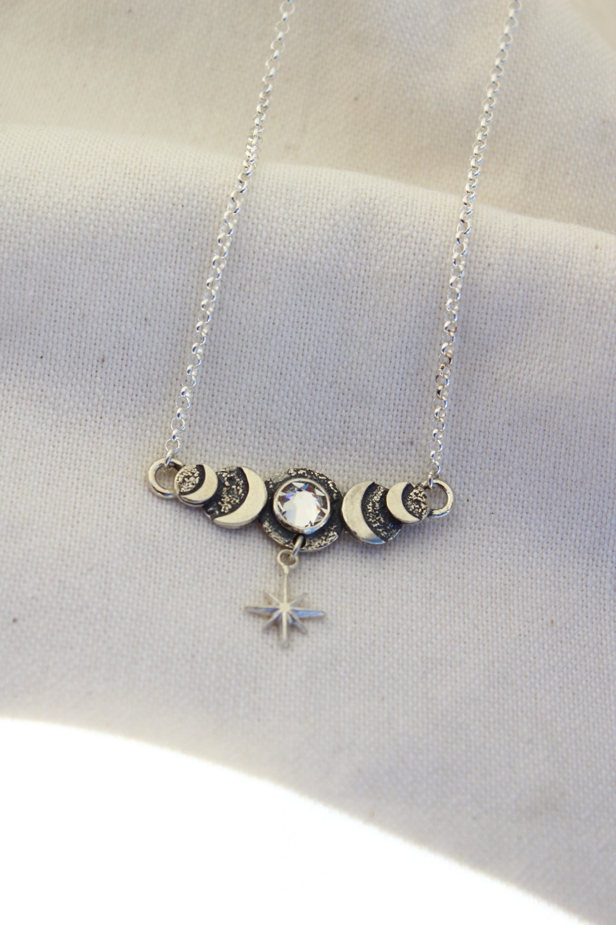 Collar ciclos cristal blanco swarovski