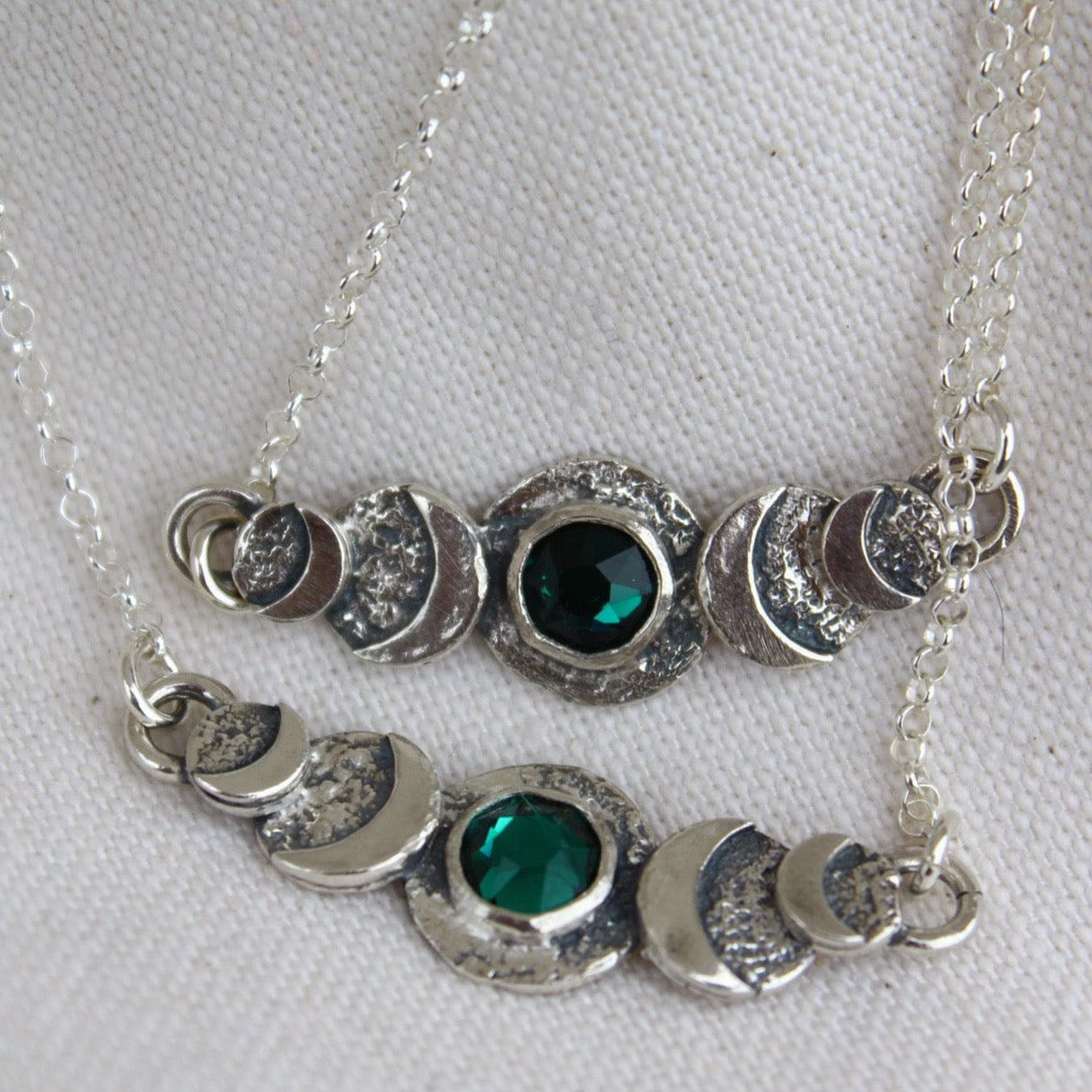 Collar Ciclos verde esmeralda